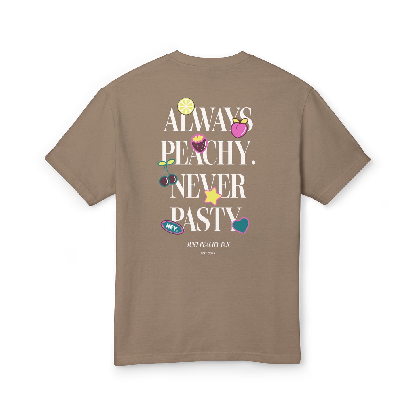 Always Peachy Never Pasty Oversized Tee