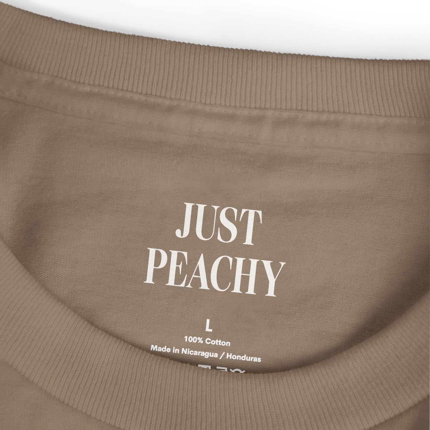 Always Peachy Never Pasty Oversized Tee