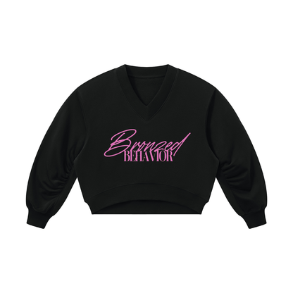 Women’s Crop V-Neck Sweatshirt