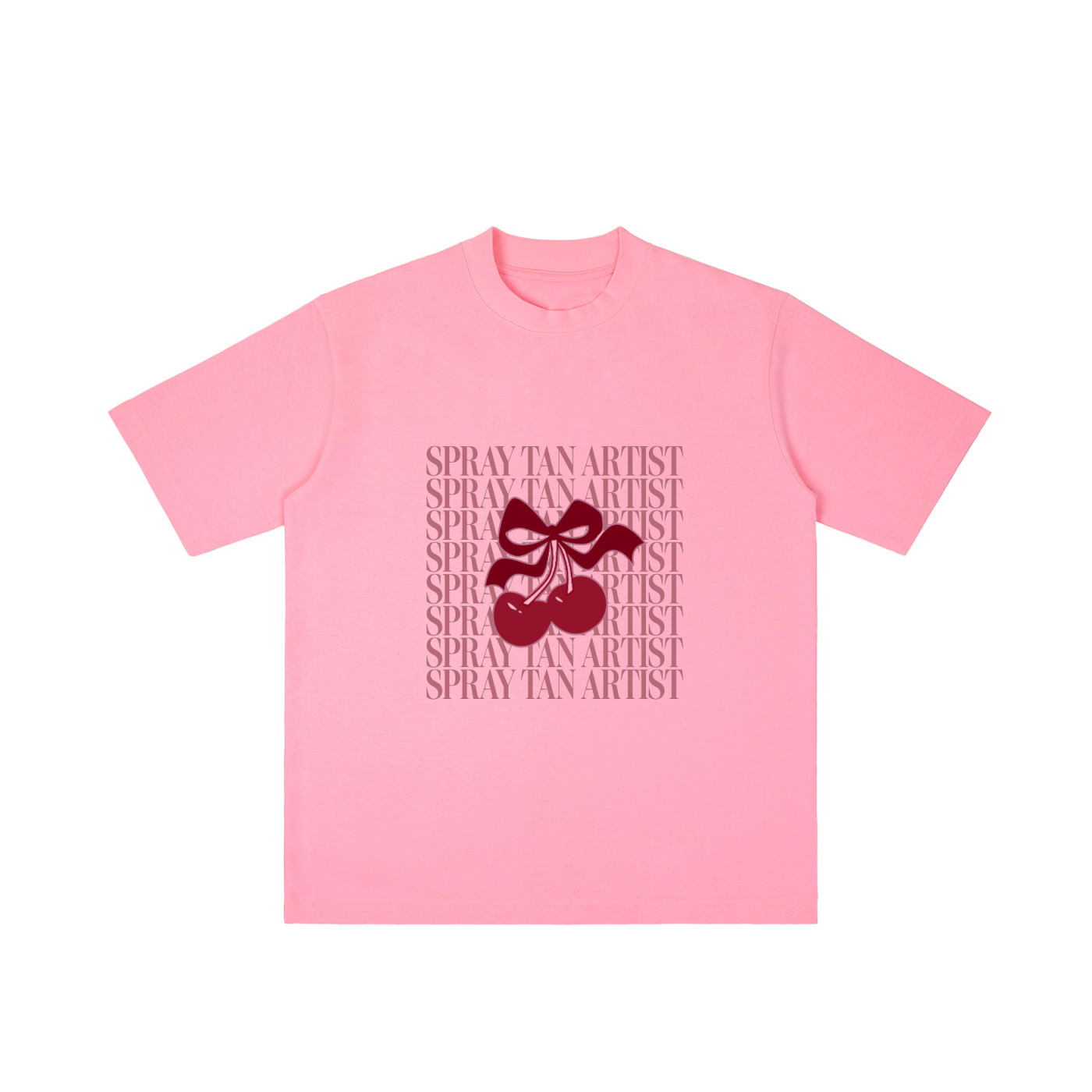Cherry Retro Spray Tan Artist Tee